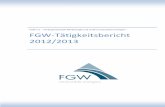FGW-Tätigkeitsbericht 2012/2013 · 2017. 6. 18. · TS 50549-1 TS 50549-2 Requirements for Generating plants larger than 16 A per phase to be connected in parallel with a low-voltage