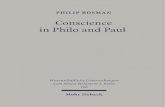 Conscience in Philo and Paul. A Conceptual History of the ... · Wolfgang Kullmann accepted me hospitably at the University of Freiburg during two periods of study, while Prof. Danie