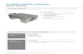 KLEMMELEMENTE | MANUELL SERIE MINIHK · 2020. 8. 17. · kleine Bauweise für alle gängigen Miniatur - Profilschienenführungen werkzeugloses Öffnen und Schließen (bistabil) durch