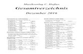 Musikverlag C. Hofius Gesamtverzeichnis ... Musikverlag C. Hofius Gesamtverzeichnis Dezember 2016 Anonymus