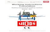 info @ widos.de Working instructions Translation · 2017. 3. 13. · Kunststoffschweißtechnik Introduction 25.06.12 Working instructions WIDOS 4001 Page 3 of 59 Purpose of the document