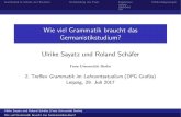 Wie viel Grammatik braucht das Germanistikstudium?rolandschaefer.net/wp-content/uploads/2017/06/Sayatz... · 2017. 6. 30. · Grammatik in Schule und Studium Entwicklung des Tests