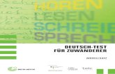 DEUTSCH-TEST FÜR ZUWANDERER - Goethe · 2020. 10. 19. · DTZ · Modellsatz E 011009 Seite 3 Allgemeines Deutsch-Test für Zuwanderer Vorwort Der Deutsch-Test für Zuwanderer richtet