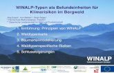 New WINALP - Bayern · 2019. 7. 8. · WINALP Waldinformationssystem Nordalpen Weihenstephan, 14.11.2011 WINALP-Typen als Befundeinheiten für Klimarisiken im Bergwald Jörg Ewald*,