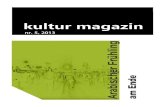 kultur magazin Nr. 5 · 2013. 11. 10. · Probleme des syrischen Widerstandes (10.6.2012) 20 Egypt: Revolution and Conterrevolution (14.12.2012) 21 Economic growth rate and wealth