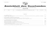 Amtsblatt des Saarlandes · 2012. 10. 9. · Preis 1,00 € G 1260 Amtsblatt des Saarlandes Herausgegeben vom Chef der Staatskanzlei Teil II 2012 Ausgegeben zu Saarbrücken, 27. September