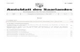 G 1260 - Saarland...Preis: 2,20 € G 1260 Amtsblatt des Saarlandes Herausgegeben vom Chef der Staatskanzlei 2006 Ausgegeben zu Saarbrücken, 3. Februar 2006 Nr. 5 Inhalt Seite 1.