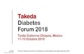 Takeda Diabetes Forum 2018 11-13...آ  2018. 10. 11.آ  Tx. Farmacolأ³gico Tx. Farmacolأ³gico Tx. No Farmacolأ³gico