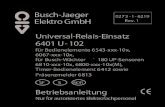 Universal-Relais-Einsatz 6401 U-102 - Asennustuo D Universal-Relais-Einsatz 6401 U-102 fأ¼r Bedienelemente