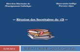 Réunion des Secrétaires du 1Dcae-aix-marseille.nerim.net/sta/Download/Reunion_de_rentree_Aix.pdf · Il n’estplus possible de radier un élève dans BE1D, même pour les gestionnaires