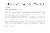 ABRAHAMS POST · 2020. 4. 6. · in Urdu, Farsi und Englisch. Nach seinem Studium in Cambridge studierte er ebenfalls in Heidelberg und promovierte schließlich in München über