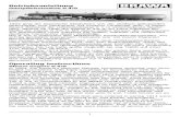 Betriebsanleitung Dampflokomotive G 4/5 · 2006. 10. 27. · Inhaltsverzeichnis Contents. 3 Description Page ... Spare parts list ..... 14 Order notice • Order example ... engine