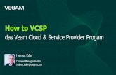 How to VCSP · Feature (Auszug) Standard Enterprise Enterprise Plus One-y e y or-AO Veeam Backup & Replication VM Backup (Veeam ZIP, Quick Backup) Veeam Cloud Tier Backup I/O Control