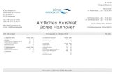 Amtliches Kursblatt B£¶rse H 1223 B Verlagsort Hannover Amtliches Kursblatt B£¶rse Hannover B£â€“AG B£¶rsen