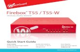 Firebox T55 / T55-W...Guide de démarrage rapide Kurzanleitung Guía Rápida Guia de início rápido 快速設定手冊 Quick Start Guide Firebox® T55 / T55-W HW Models: MS5AE5, MS5AE5W