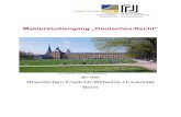 Masterstudiengang „Deutsches Recht“ · 2021. 4. 27. · Staatswissenschaftliche Fakultät war die erste Fakultät in Deutschland, die einen Masterstudiengang im deutschen Recht