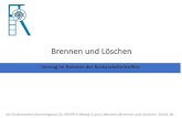 Brennen und Löschen · 2018. 5. 7. · AG Grubenwehr|Nonnengasse 22, 09599 Freiberg|Lucas Liebscher|Brennen und Löschen| 26.04.18 Brennen – was ist das? Exotherme Oxidationsreaktion