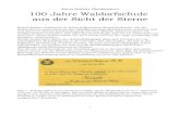 Klaus Schäfer-Blankenhorn 100 Jahre Waldorfschule aus der … · 2019. 8. 30. · Klaus Schäfer-Blankenhorn 100 Jahre Waldorfschule aus der Sicht der Sterne Rudolf Steiner beschreibt