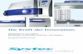 Die Kraft der Innovation. - Filusch & Fiore · 2015. 9. 8. · Systec – 2 – 06/2015 – 3 – 06/2015 VX DX HX VE VB DE DB Laborautoklaven Weil die Sterilisationsaufgaben im Labor