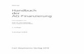 Handbuch der AG-Finanzierung - Wolters Kluwer Online Shop...Ekkenga Handbuch der AG-Finanzierung Herausgegeben von Prof. Dr. Jens Ekkenga Justus-Liebig-Universität Gießen 2. Auflage