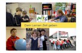 Dem Lernen Zeit geben - LFI Bremerhaven...stärkere Fachorientierung im Lernbüro, fächerverbindender Projektunterricht, 2. Fremdsprachen, Lebens-Berufsorientierung seit 2007/08 Sekundarstufe
