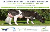 Ville de BUCHY - Prim'Holstein · 1 32ème Prim Team Show 23 et 24 Octobre 2020 Neufchâtel-en-Bray (76) Concours de Génisses Animation Génétique Vente de Génisses OCQUEENE BP-84