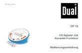 CP 18 CD-Spieler mit Karaoke-Funktion...Das Gerät ist für die Wiedergabe von CDs und zum Mitsingen als Karaokestation entwickelt. Das Gerät ist für den privaten Gebrauch konzipiert