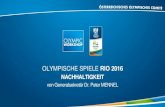 OLYMPISCHE SPIELE RIO 2016 olympische spiele rio 2016 nachhaltigkeit von generalsekretär dr. peter mennel. austria olympic workshop Österreichisches olympisches comitÉ . legacy