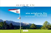 ein erlebnis für die sinne - Golf in Südtirol...prepared greens and discover the land and its natural world. There are 16,000 kilometres of marked hiking trails and routes in South