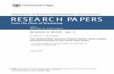 Department of Business Administration and Economics RESEARCH PAPERS