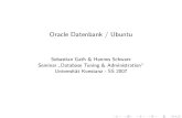 Oracle Datenbank / Ubuntu