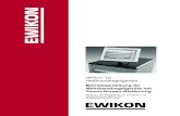 EWIKON BA HPS-C-TS 2010 DE...Mit diesem Steuer- und Regelsystem von EWIKON können EWIKON Heißkanal-Systeme in trockenen Räumen im Industriebereich betrieben werden. Betriebsanleitung