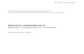 MODULHANDBUCH - Graduate Campus · 2020. 3. 11. · Burg/ Haf/ Wille: Höhere Mathematik für Ingenieure, Band II bis V, Teubner/ Springer. • Meyberg / Vachenauer: Höhere Mathematik,