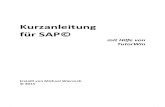 Kurzanleitung für SAP© - Klaus Kolb