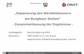 „Separierung des Westfeldwassers am Burgfeyer Stollen ...