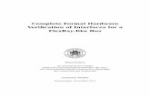 Complete Formal Hardware Veriﬁcation of Interfaces for a ...