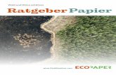 Wald und Klima schützen RatgeberPapier