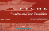 Beiträge zur Alten Geschichte, Papyrologie Epigraphik