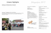 Unsere Highlights Bürgerfest 2017