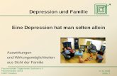 Depression und Familie Eine Depression hat man selten allein