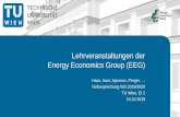 Lehrveranstaltungen der Energy Economics Group (EEG)