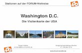 20161027 FORUM-Weltreise Washington, Kapitel 1 bis 4