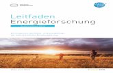 Leitfaden Energieforschung - FFG