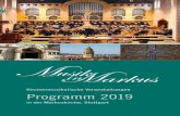 Kirchenmusikalische Veranstaltungen Programm 2019