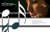 Halbjahresprogramm der Musikhochschule Münster