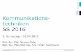 Kommunikations- techniken SS 2016