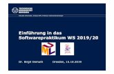 Einführung in das Softwarepraktikum WS 2019/20