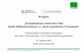 Projekt „Kooperation zwischen der Stadt Wilhelmshaven u ...