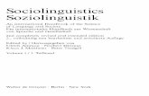 Sociolinguistics Soziolinguistik