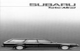 Subaru - Fahrzeuge mit Allrad (Allradfahrzeuge) und ...